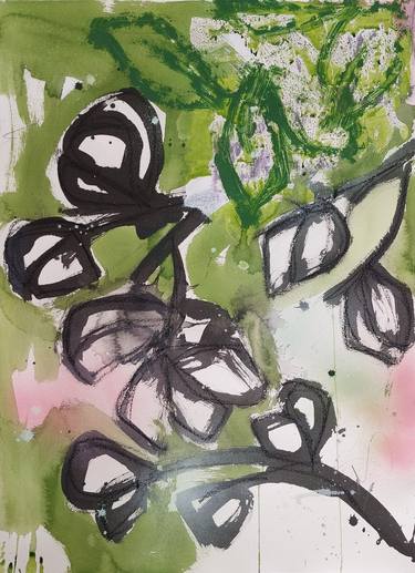 Print of Abstract Expressionism Botanic Paintings by Saja Davidsdottir