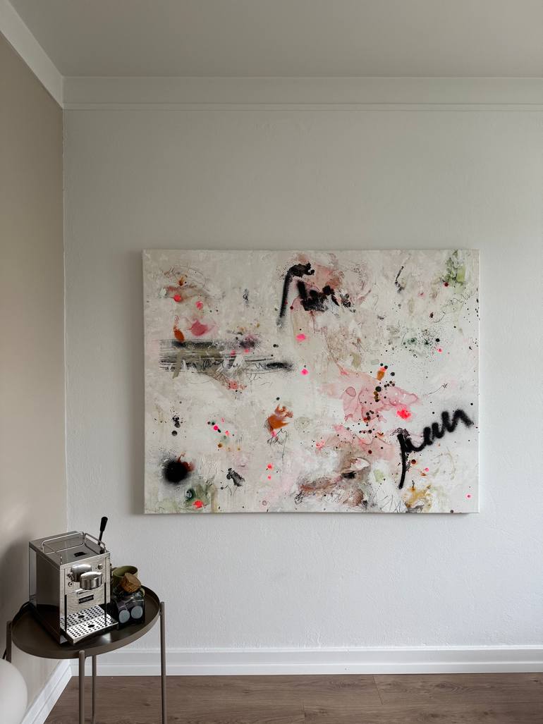 Original Abstract Expressionism Abstract Painting by Saja Davidsdottir