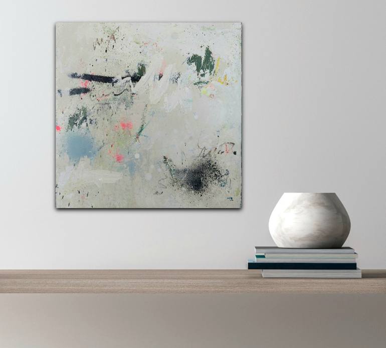 Original Abstract Expressionism Abstract Painting by Saja Davidsdottir