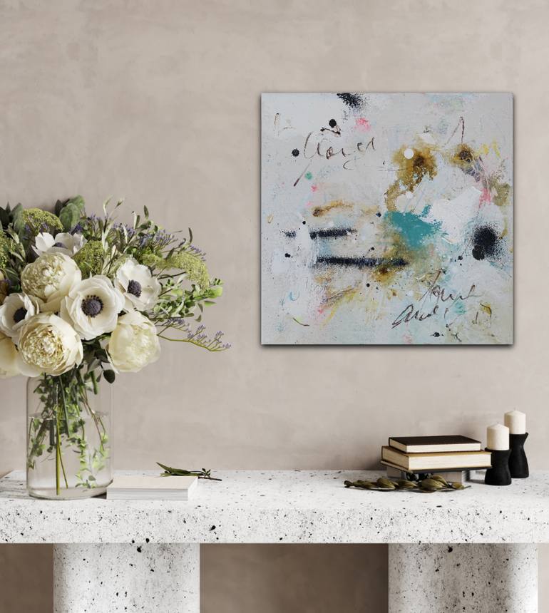 Original Abstract Expressionism Abstract Painting by Saja Davidsdottir