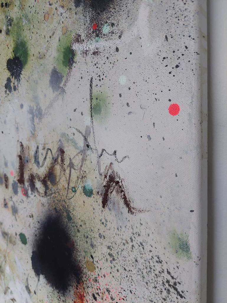 Original Abstract Expressionism Abstract Painting by Saja Davidsdottir