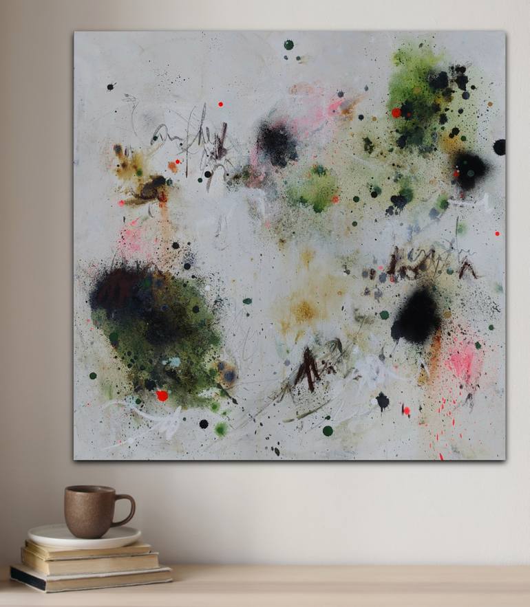 Original Abstract Expressionism Abstract Painting by Saja Davidsdottir