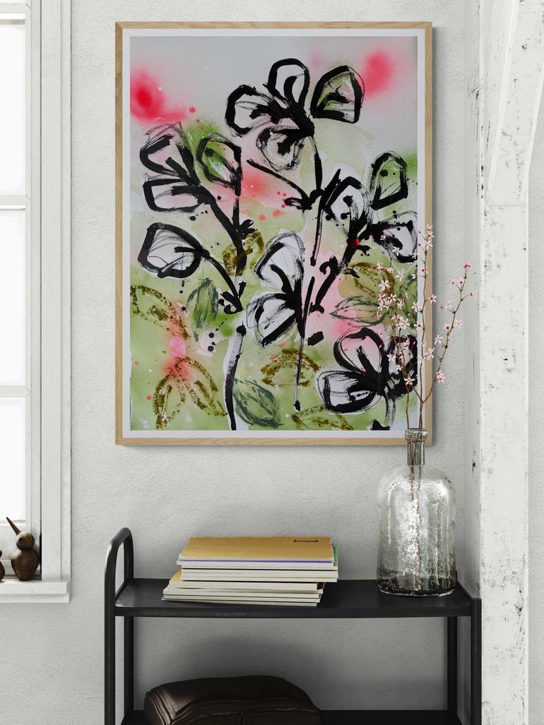 Original Illustration Botanic Painting by Saja Davidsdottir