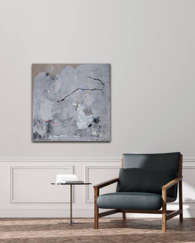 Original Abstract Nature Painting by Saja Davidsdottir