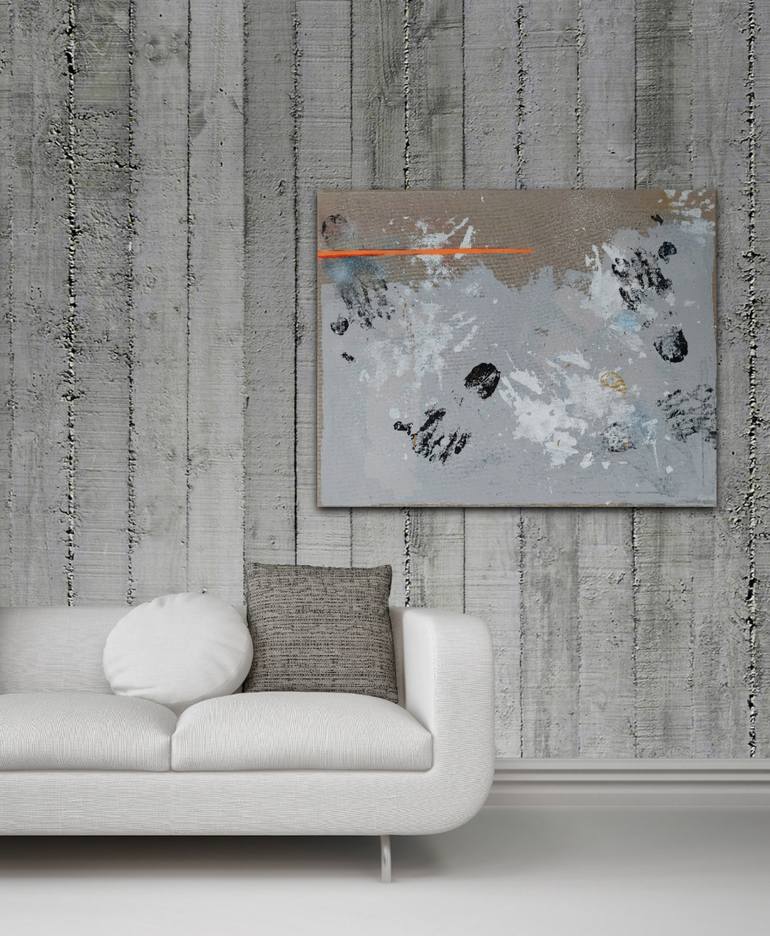 Original Abstract Expressionism Nature Painting by Saja Davidsdottir
