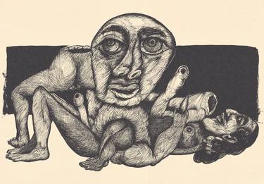 Original Dada Erotic Drawings by Majid Bita