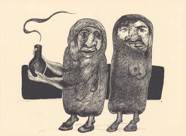 Original World Culture Drawings by Majid Bita