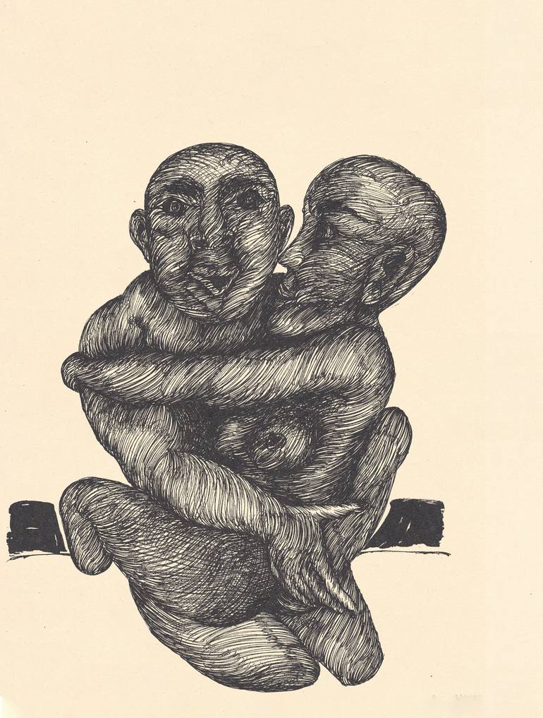 Original Illustration Love Drawings by Majid Bita
