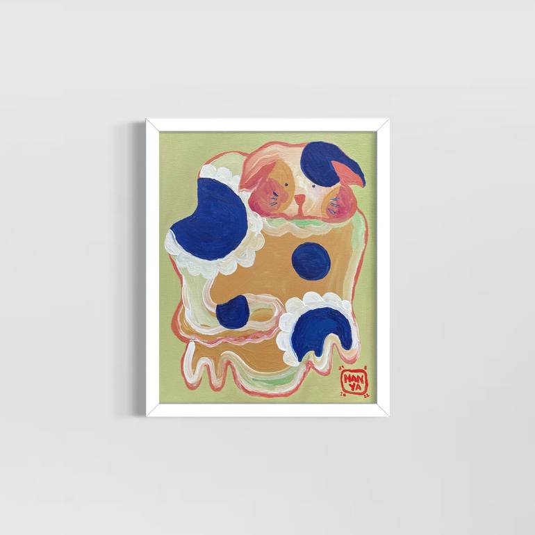 Original Folk Animal Painting by H A N Y A