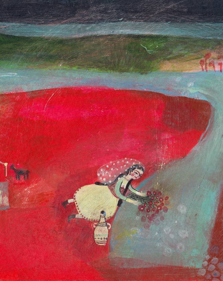Original Illustration Women Painting by Hanieh Ghashghaei