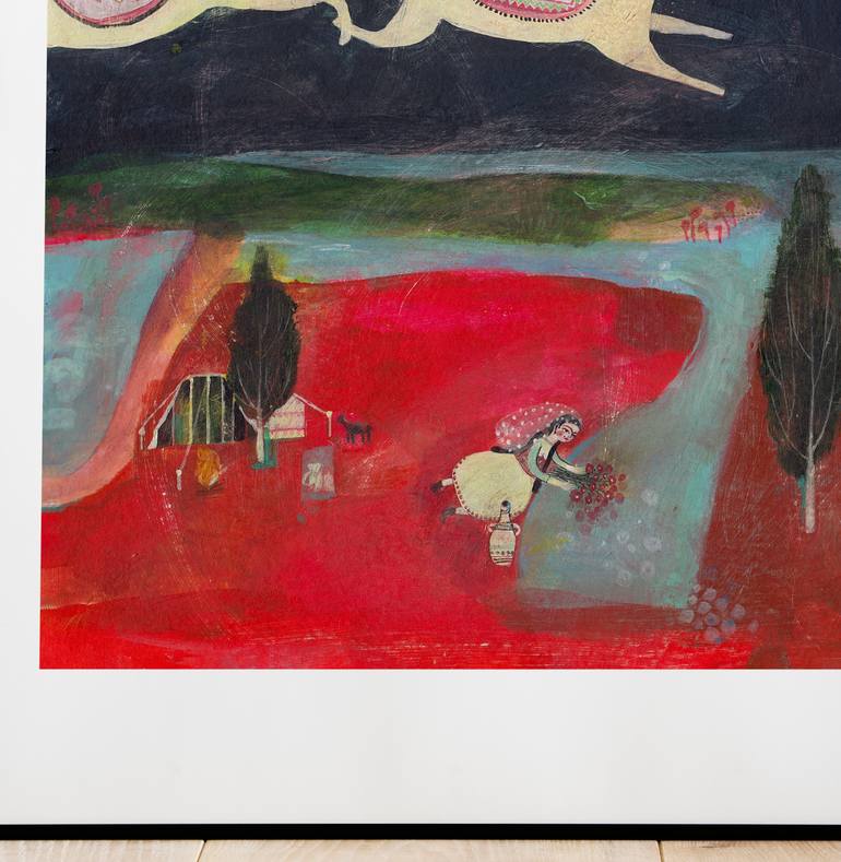Original Illustration Women Painting by Hanieh Ghashghaei
