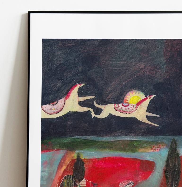 Original Illustration Women Painting by Hanieh Ghashghaei
