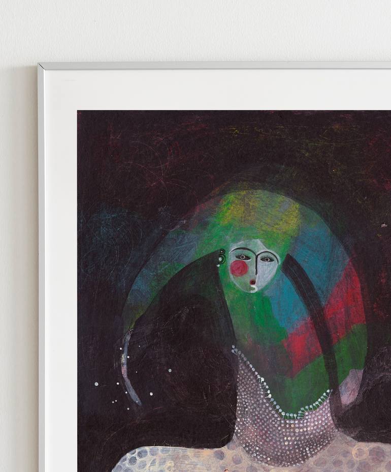 Original Illustration Women Painting by Hanieh Ghashghaei