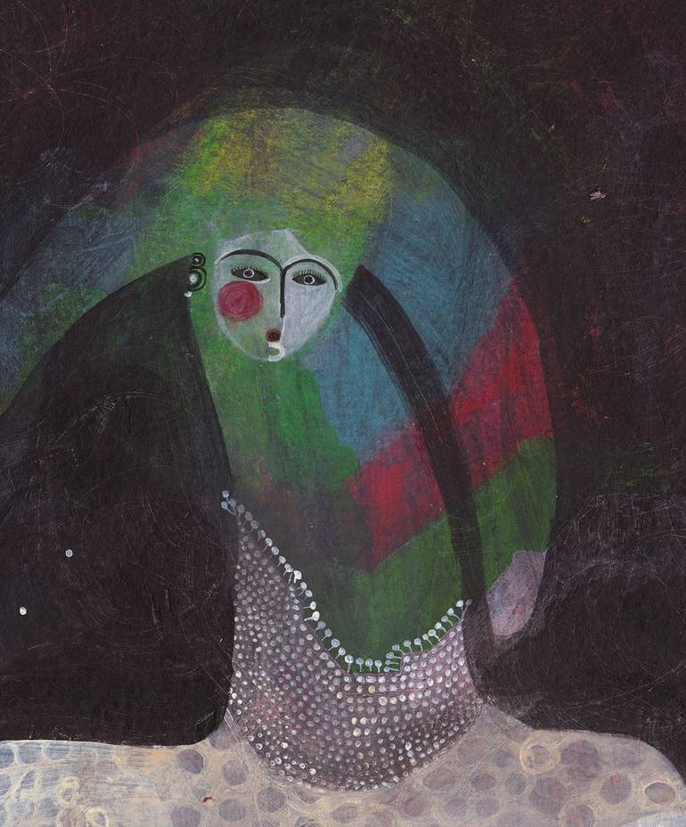 Original Illustration Women Painting by Hanieh Ghashghaei