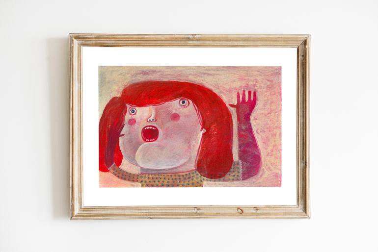 Original Illustration Women Painting by Hanieh Ghashghaei