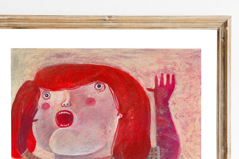 Original Illustration Women Painting by Hanieh Ghashghaei