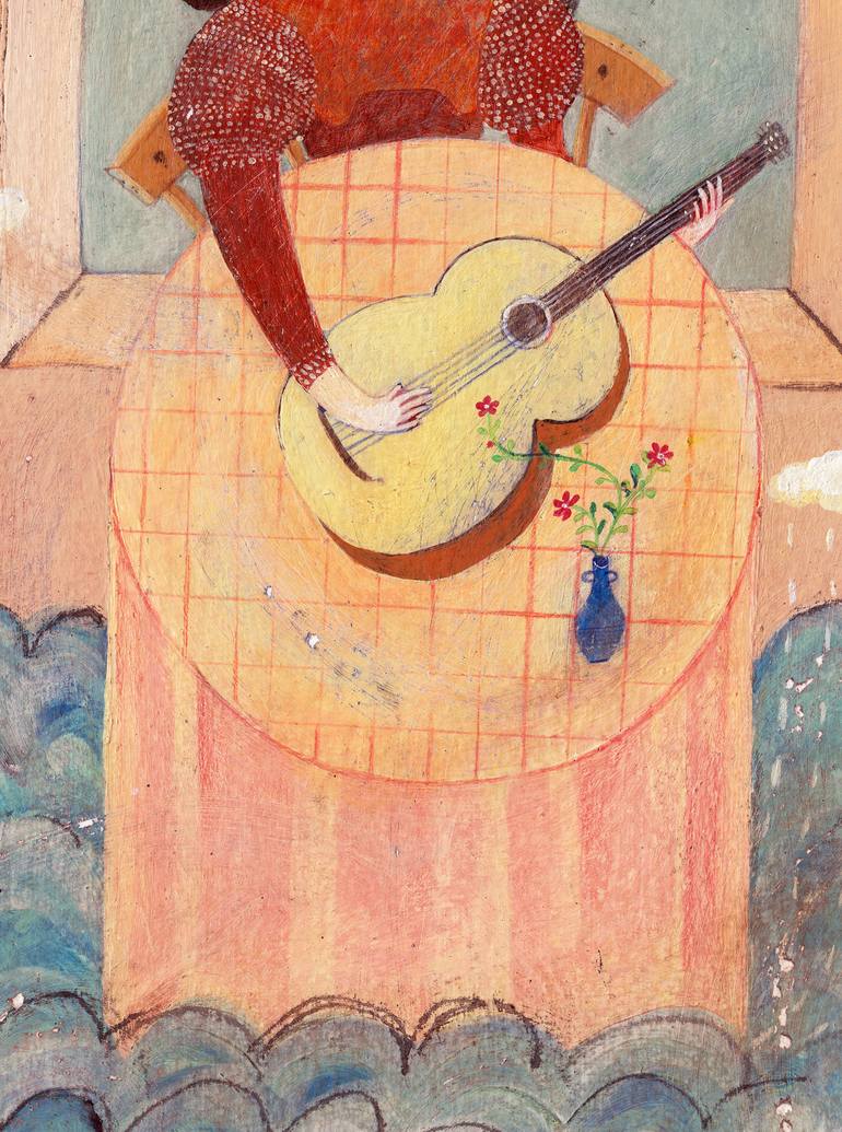 Original Surrealism Music Painting by Hanieh Ghashghaei