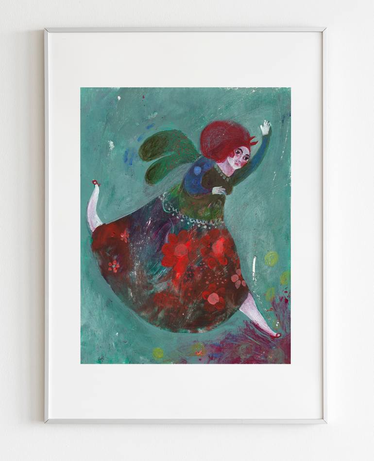 Original Illustration Women Painting by Hanieh Ghashghaei