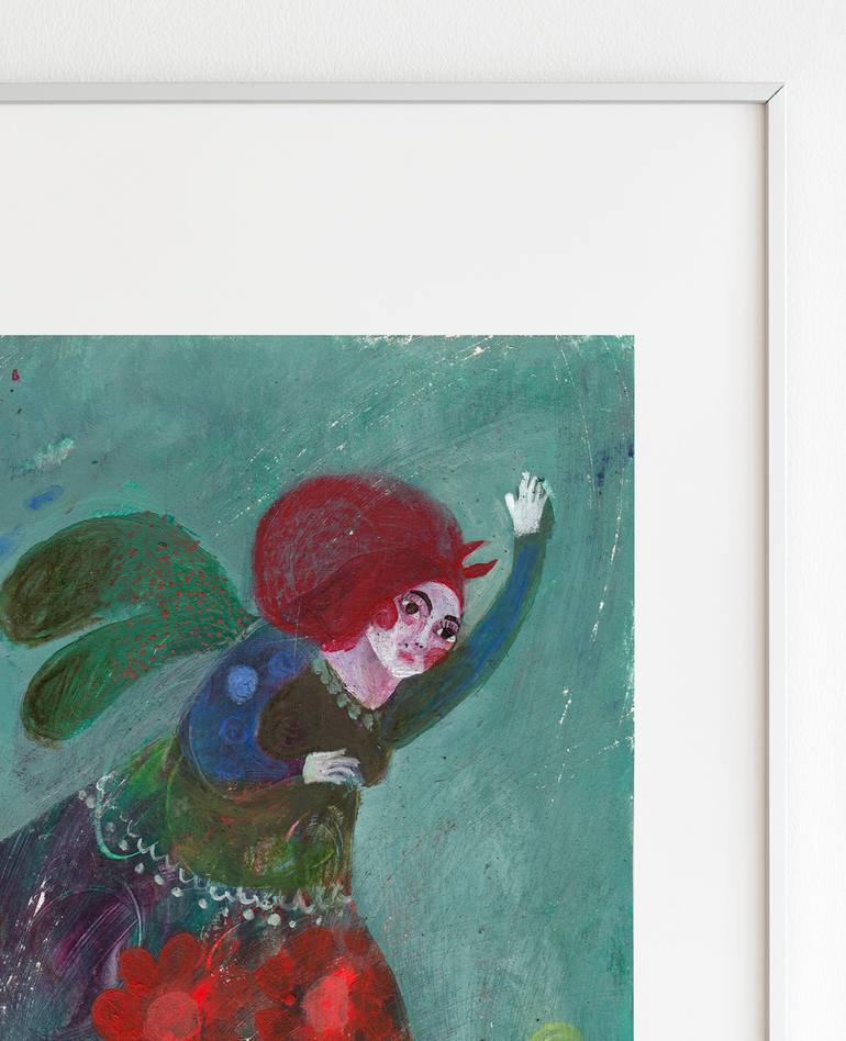 Original Illustration Women Painting by Hanieh Ghashghaei