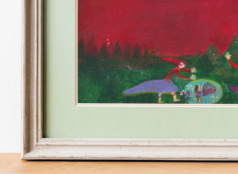 Original Illustration Abstract Painting by Hanieh Ghashghaei