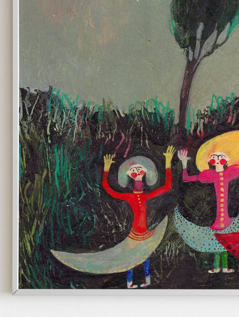 Original Illustration Women Painting by Hanieh Ghashghaei