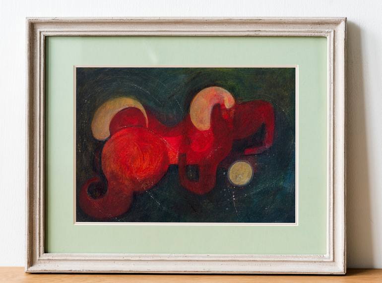 Original Abstract Horse Painting by Hanieh Ghashghaei