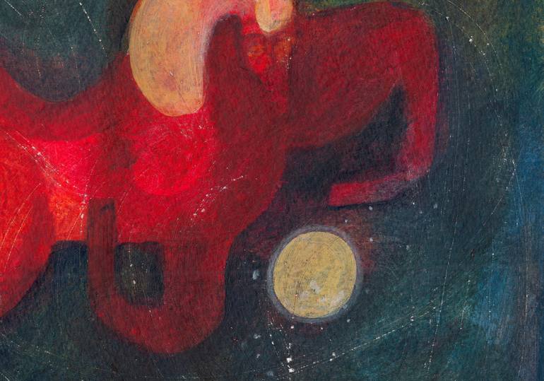 Original Abstract Horse Painting by Hanieh Ghashghaei