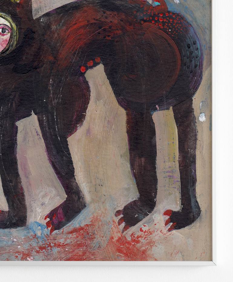Original Figurative Animal Painting by Hanieh Ghashghaei