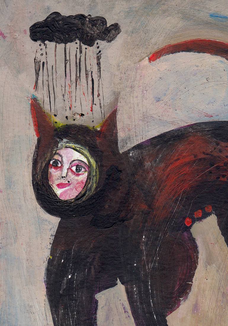 Original Figurative Animal Painting by Hanieh Ghashghaei