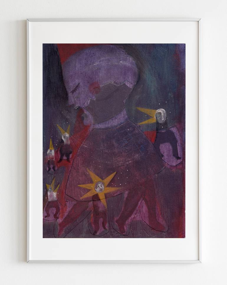 Original Surrealism Fantasy Painting by Hanieh Ghashghaei