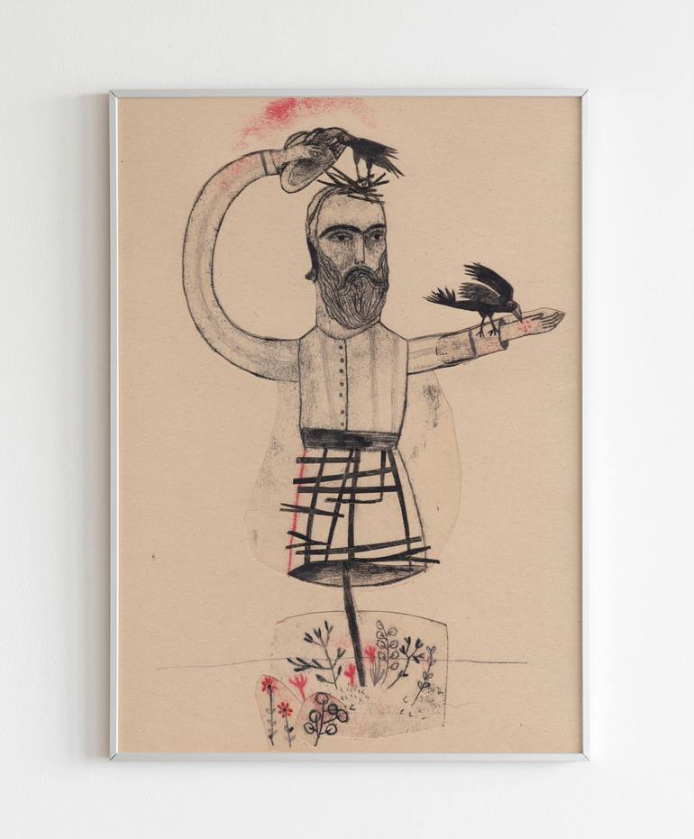 Original Figurative Men Painting by Hanieh Ghashghaei