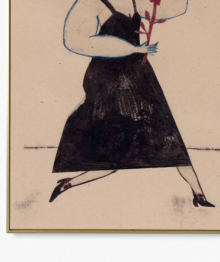 Original Illustration Women Painting by Hanieh Ghashghaei