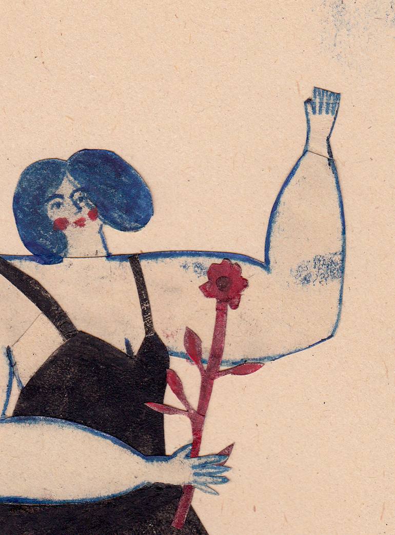 Original Illustration Women Painting by Hanieh Ghashghaei