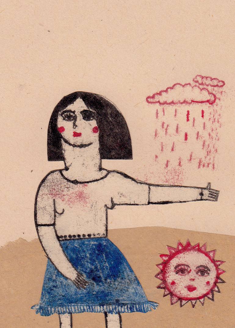 Original Expressionism People Painting by Hanieh Ghashghaei