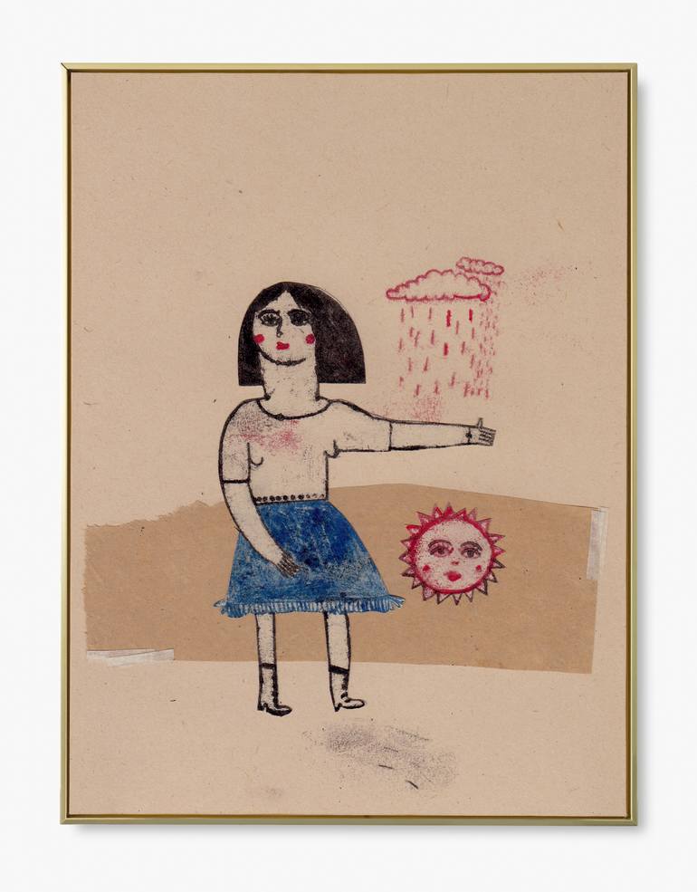 Original Expressionism People Painting by Hanieh Ghashghaei