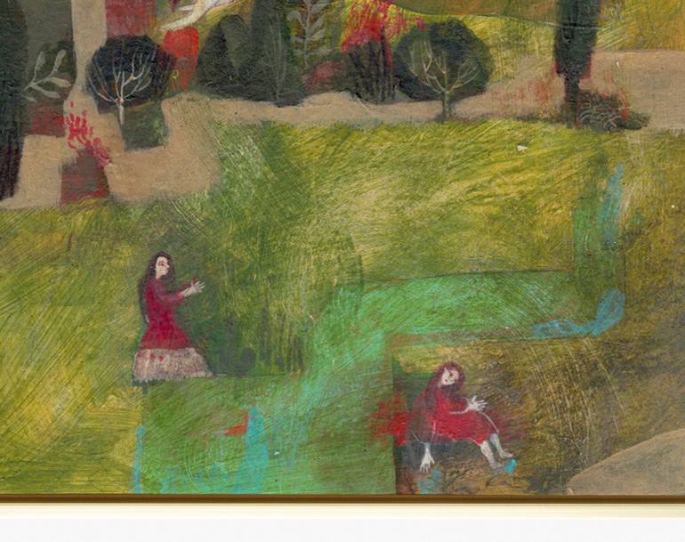 Original Abstract Landscape Painting by Hanieh Ghashghaei