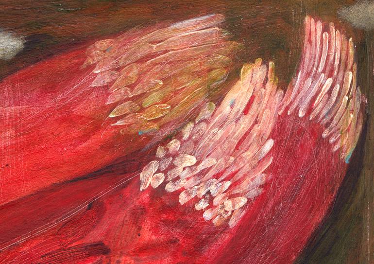 Original Folk Love Painting by Hanieh Ghashghaei