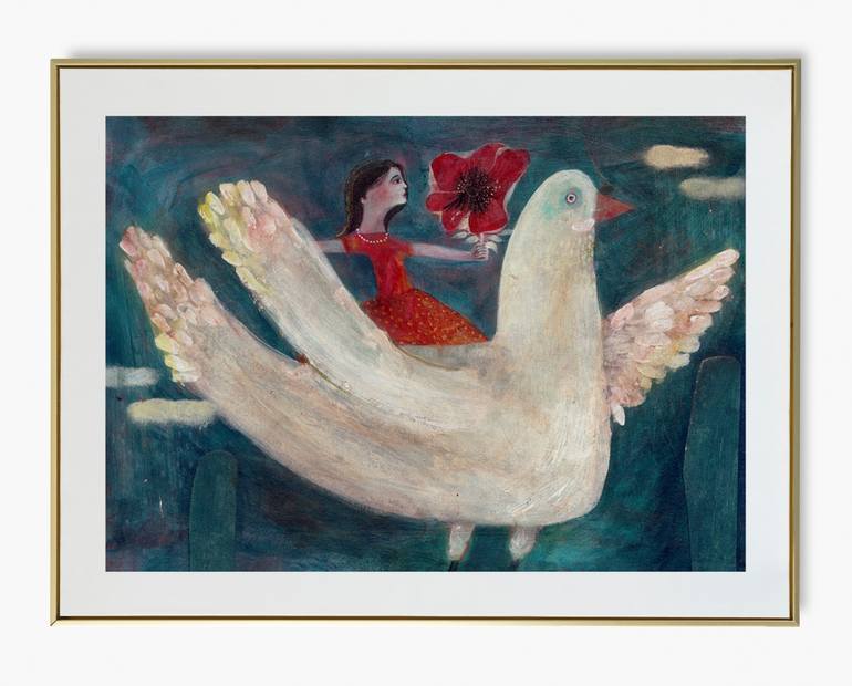 Original Illustration Travel Painting by Hanieh Ghashghaei