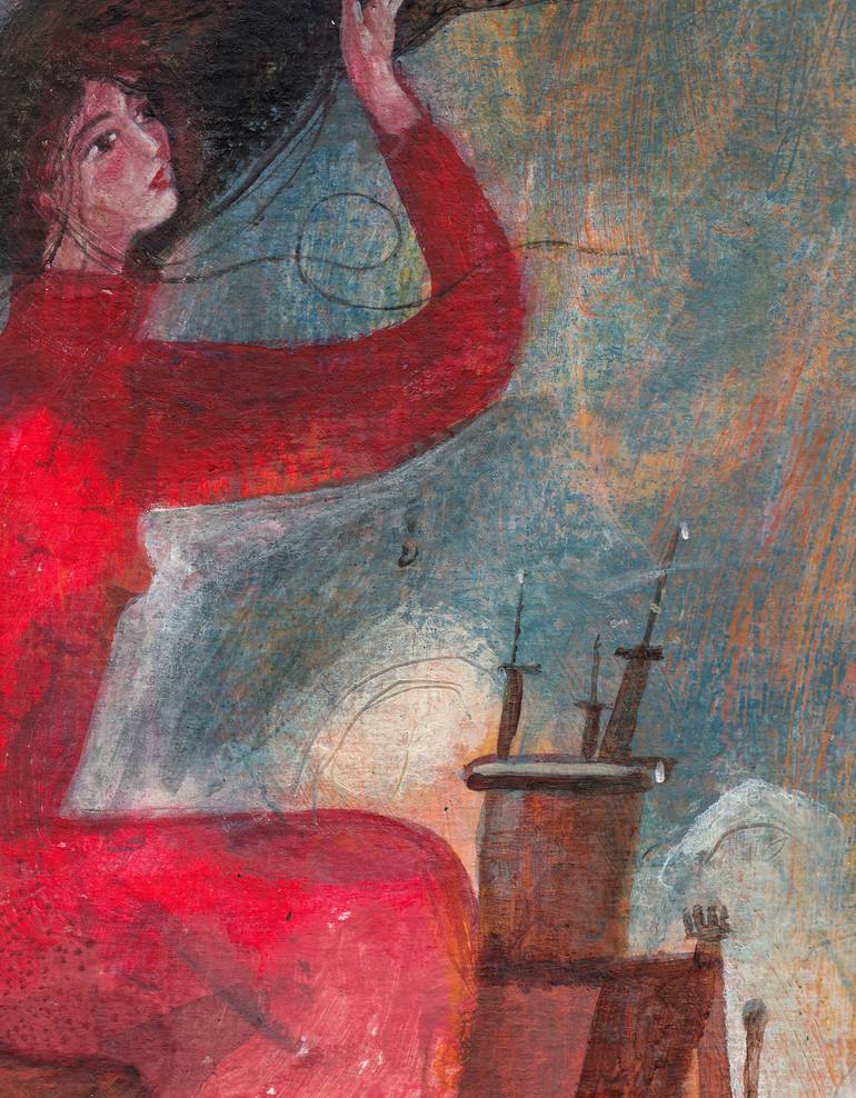 Original Illustration Love Painting by Hanieh Ghashghaei