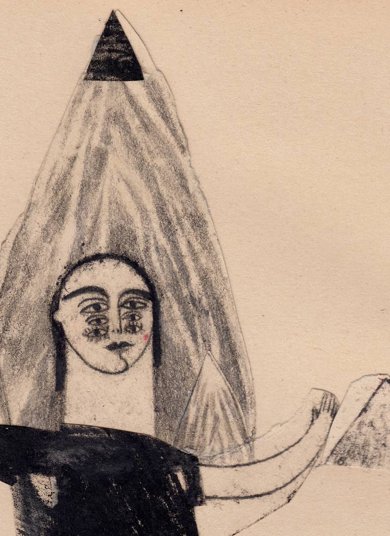 Original Folk Women Painting by Hanieh Ghashghaei