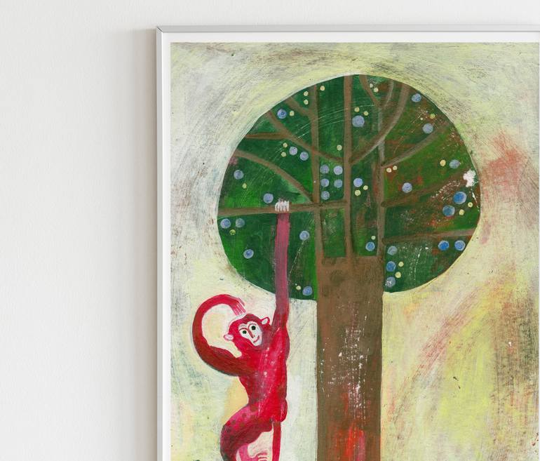 Original Illustration Animal Painting by Hanieh Ghashghaei