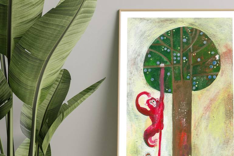 Original Illustration Animal Painting by Hanieh Ghashghaei