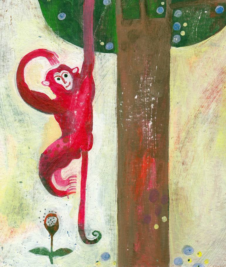 Original Illustration Animal Painting by Hanieh Ghashghaei