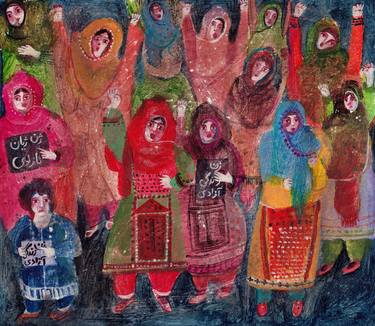 Original Fine Art Women Paintings by Hanieh Ghashghaei