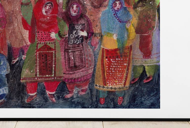 Original Fine Art Women Painting by Hanieh Ghashghaei