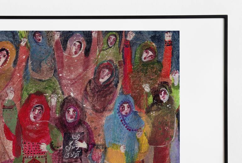 Original Fine Art Women Painting by Hanieh Ghashghaei