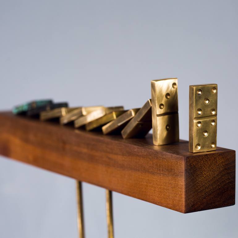 Original Art Deco Geometric Sculpture by Artbeats Co