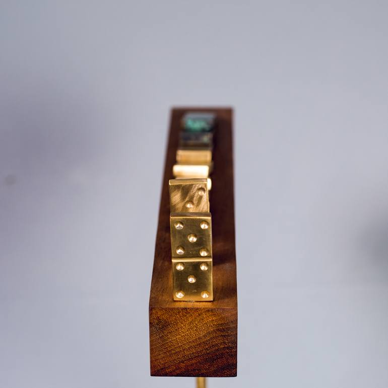 Original Art Deco Geometric Sculpture by Artbeats Co