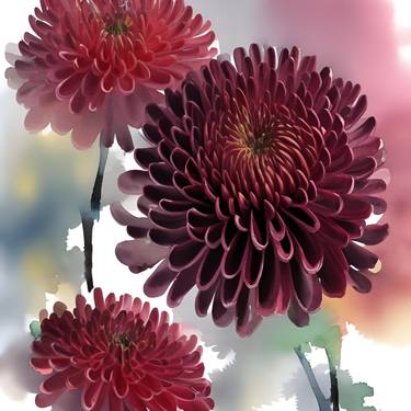 Print of Fine Art Floral Digital by Kateryna Oliinyk