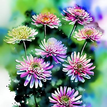 Print of Fine Art Floral Digital by Kateryna Oliinyk